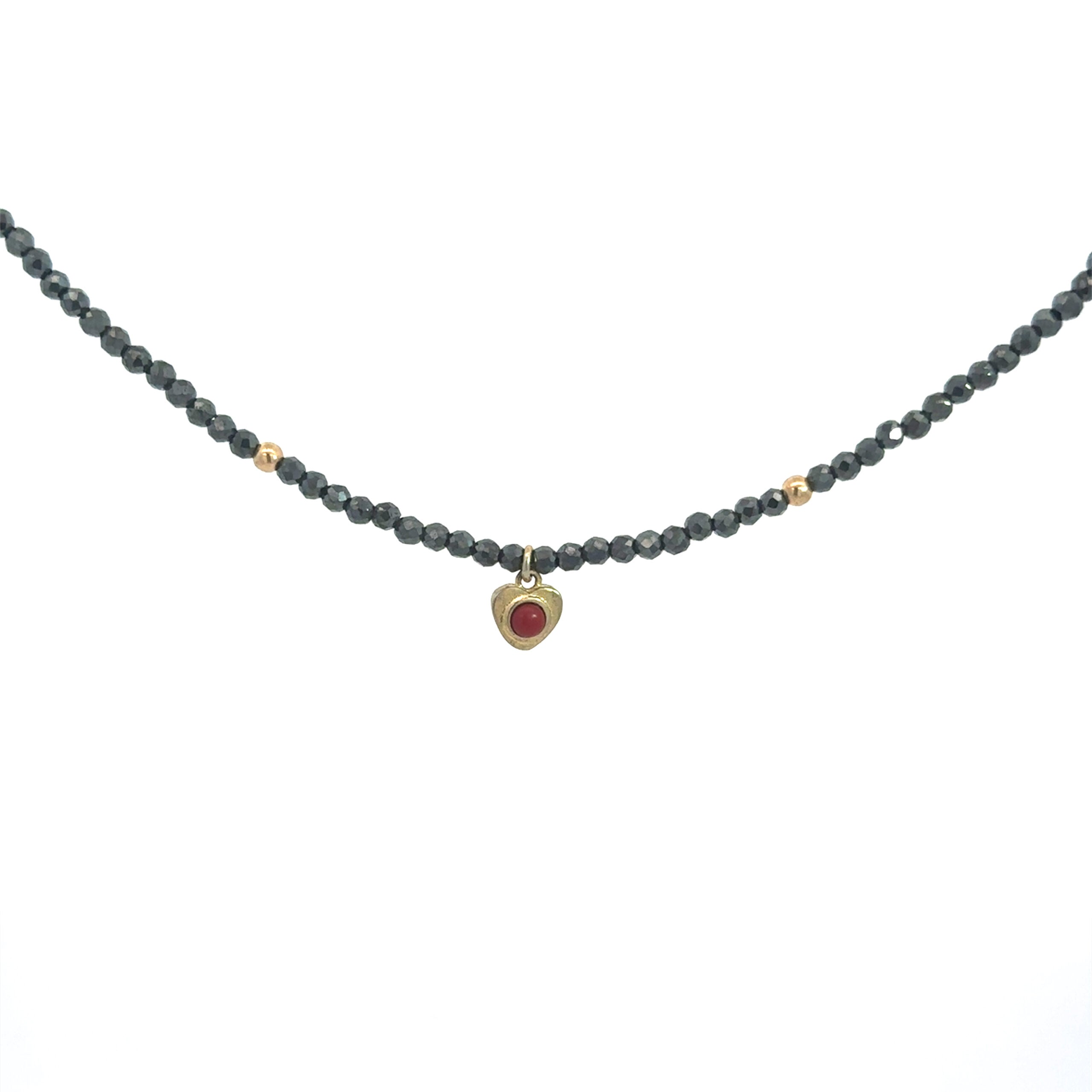 Natural Stones Choker Heart