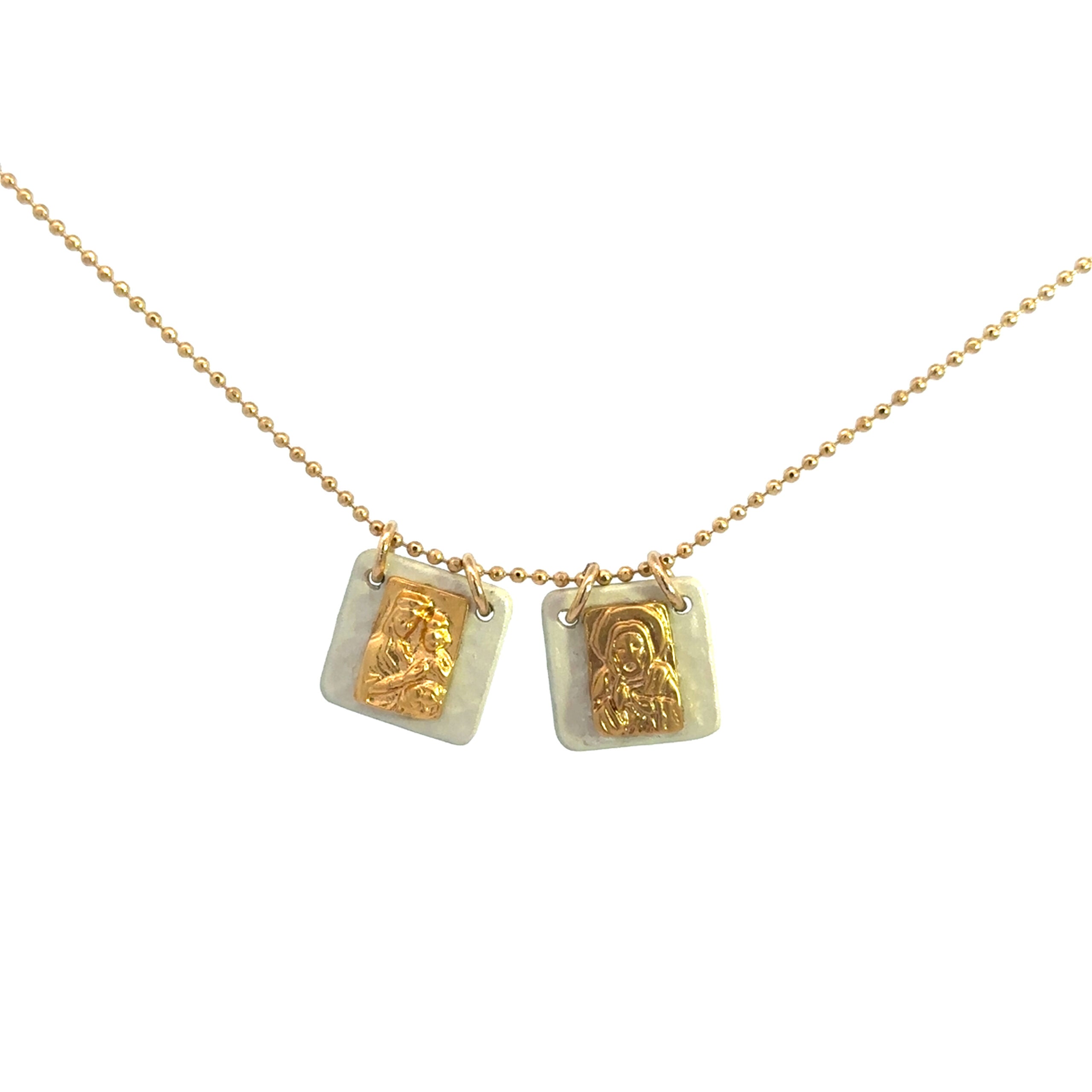 Thin Gold Scapulary