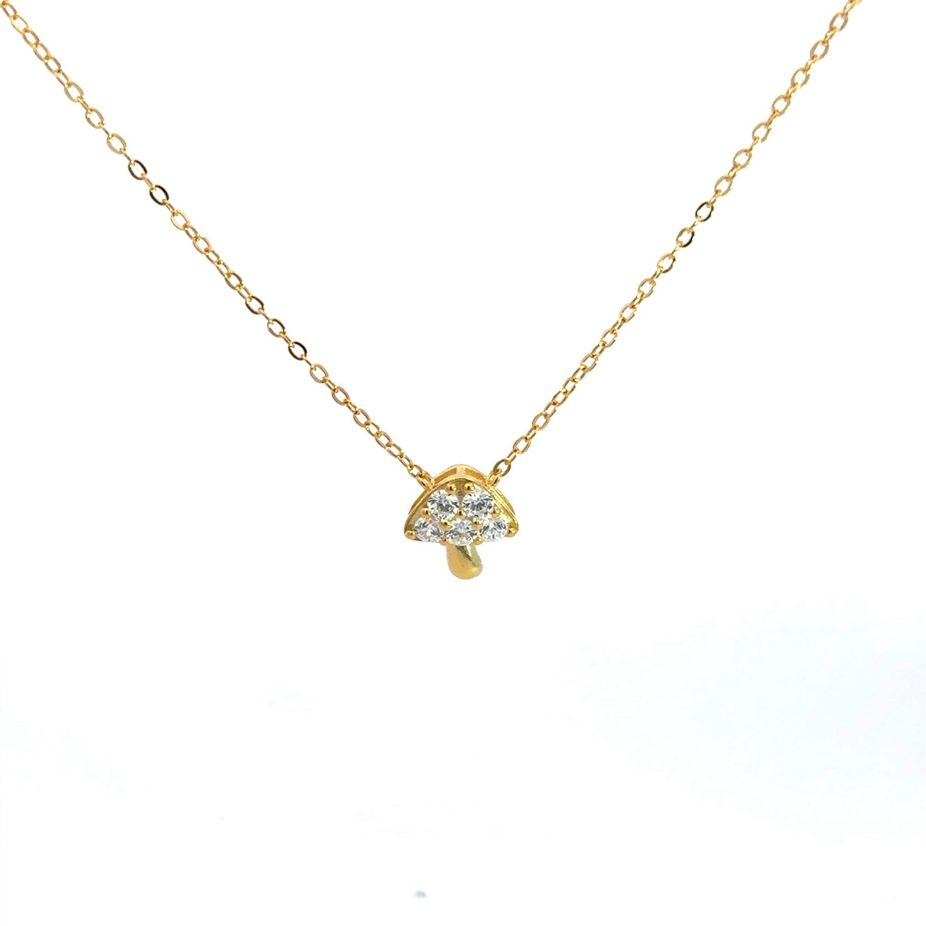 Sparkling Mushroom Necklace