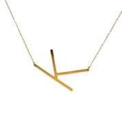 Jumbo Initial K Necklace