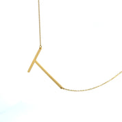 Jumbo Initial T Necklace