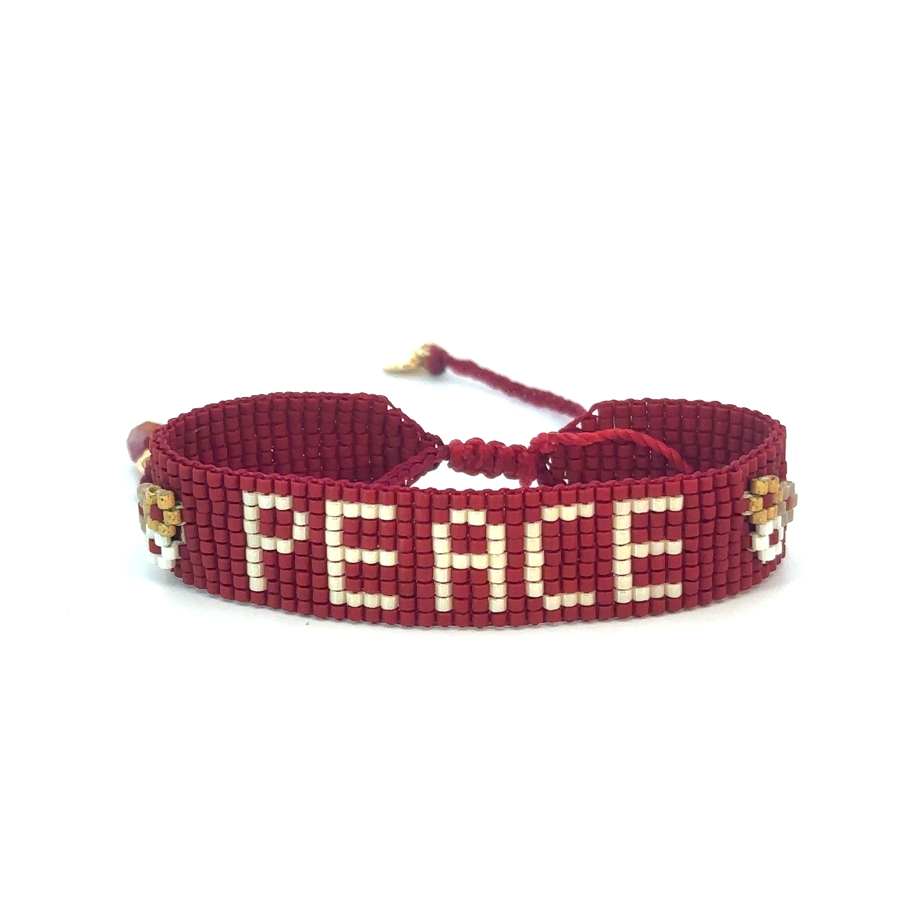 Peace Knitted Bracelet