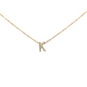 Mini Initial K Necklace