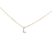 Mini Initial L Necklace