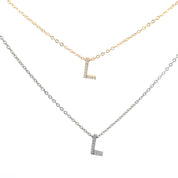 Mini Initial L Necklace