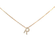 Mini Initial R Necklace