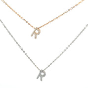 Mini Initial R Necklace