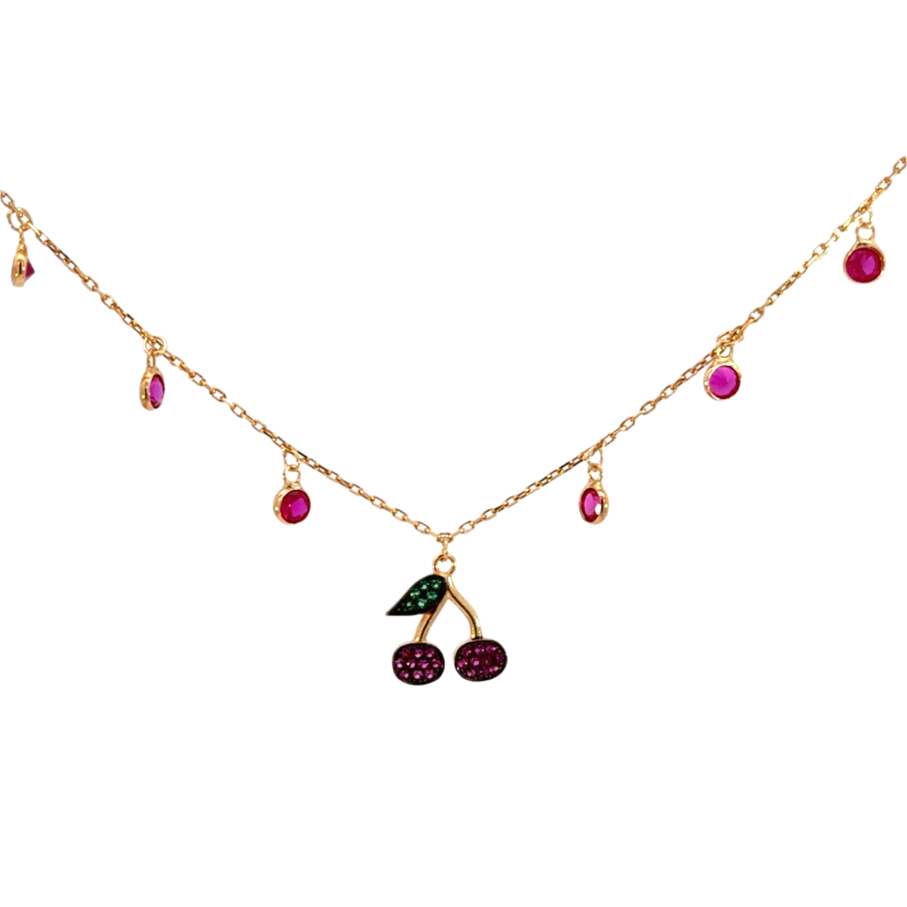 Dangling Cherry Necklace
