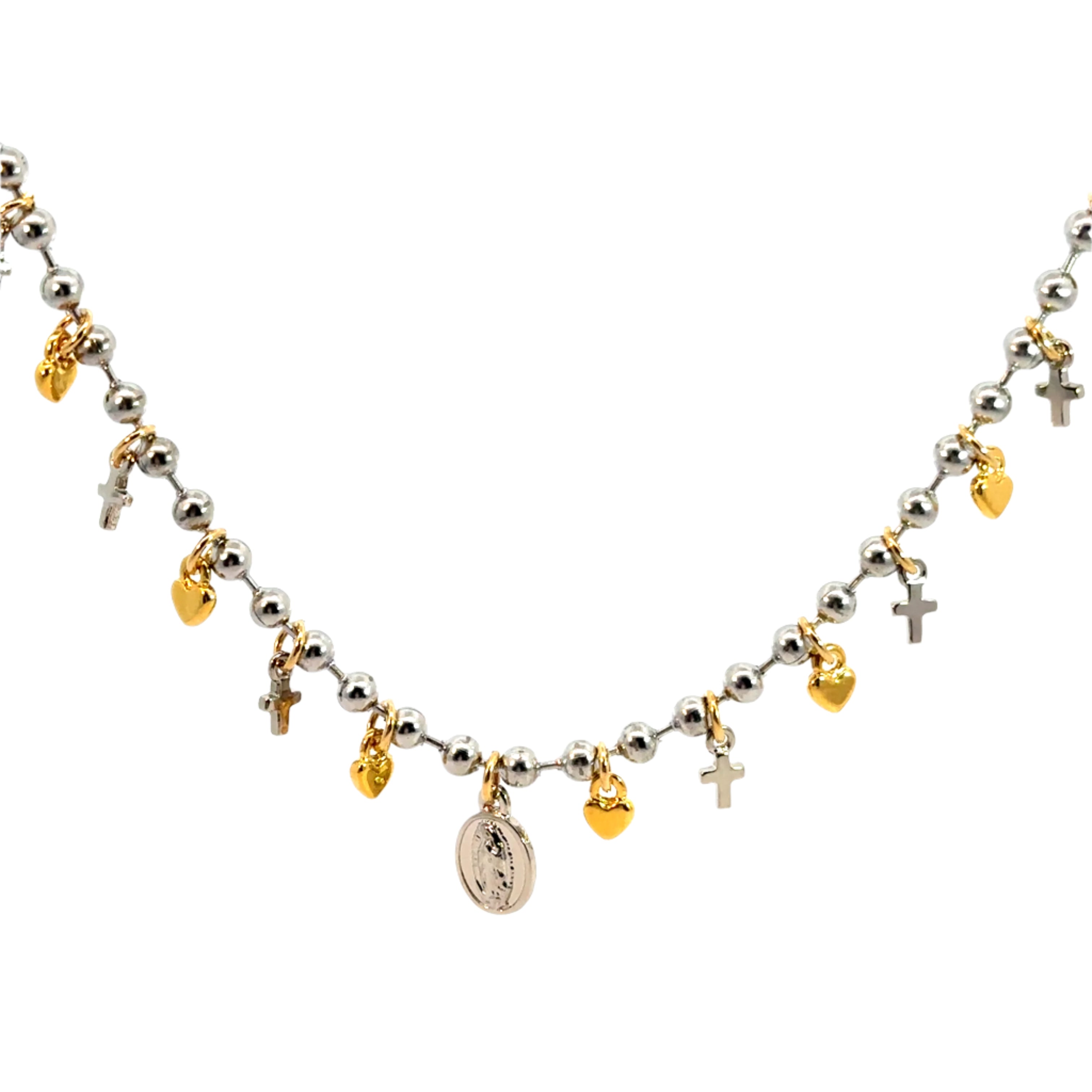 Bubble Medal Necklace