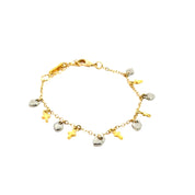 Cross and Hearts Bracelet