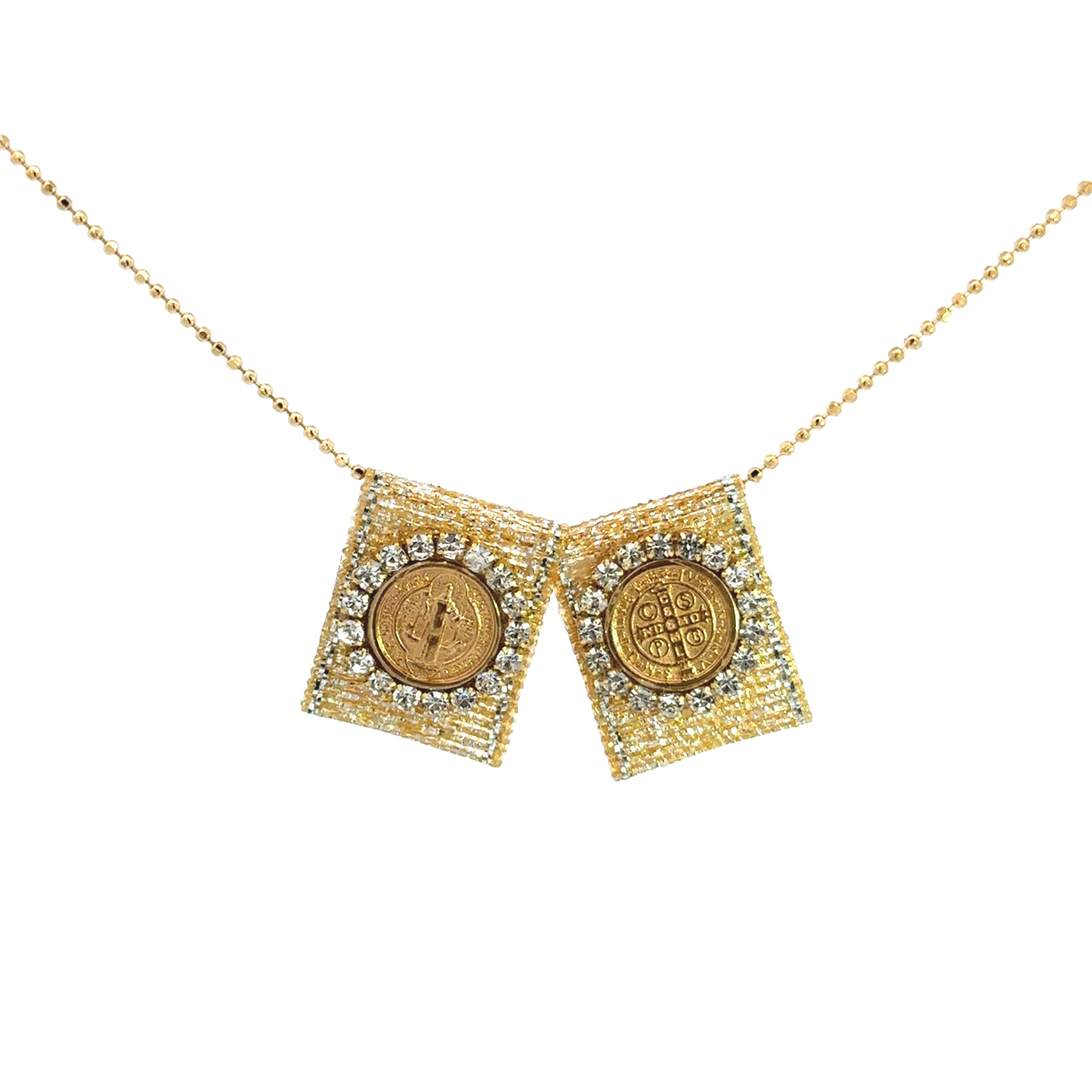 San Benito Sparkling Knitted Scapulary