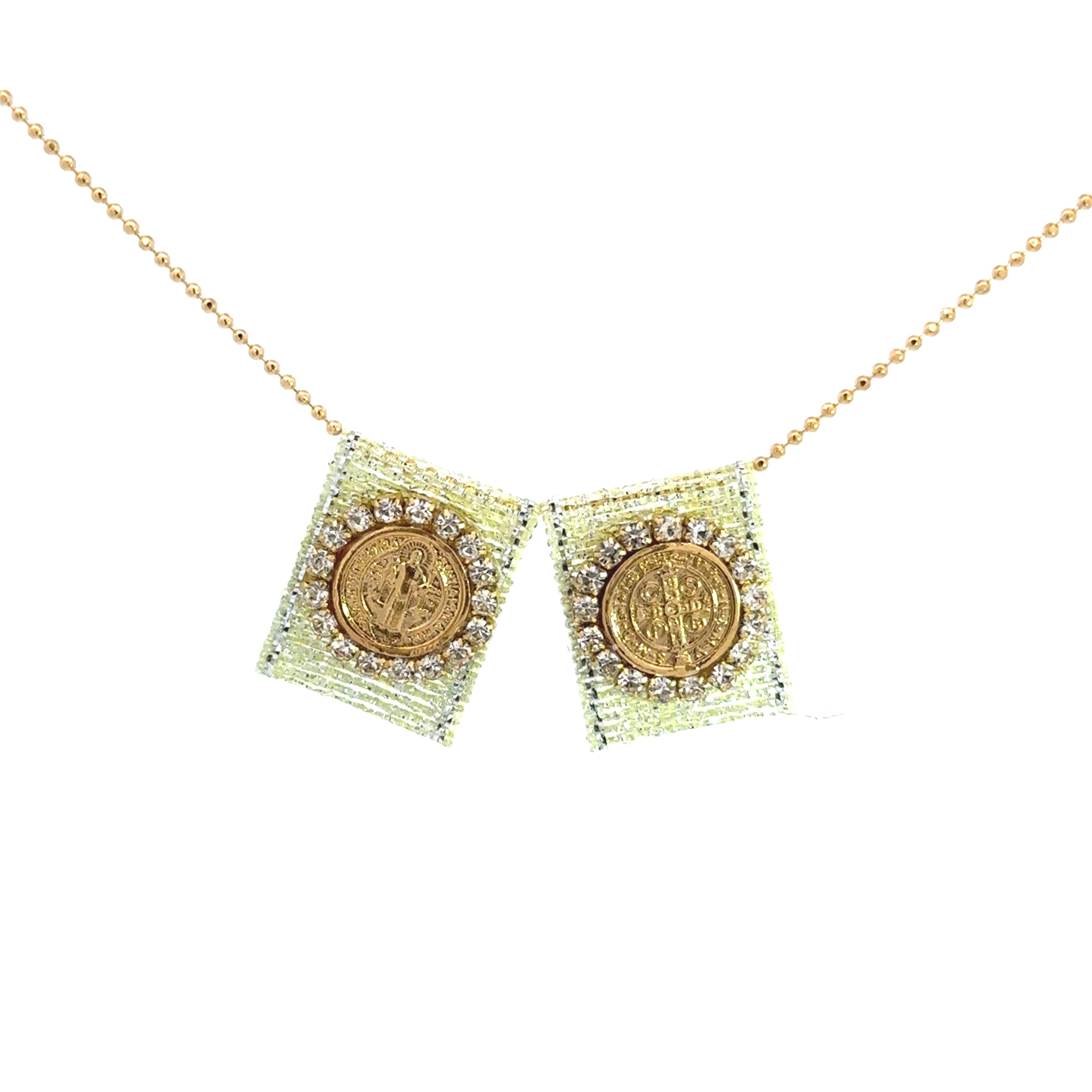 San Benito Sparkling Knitted Scapulary