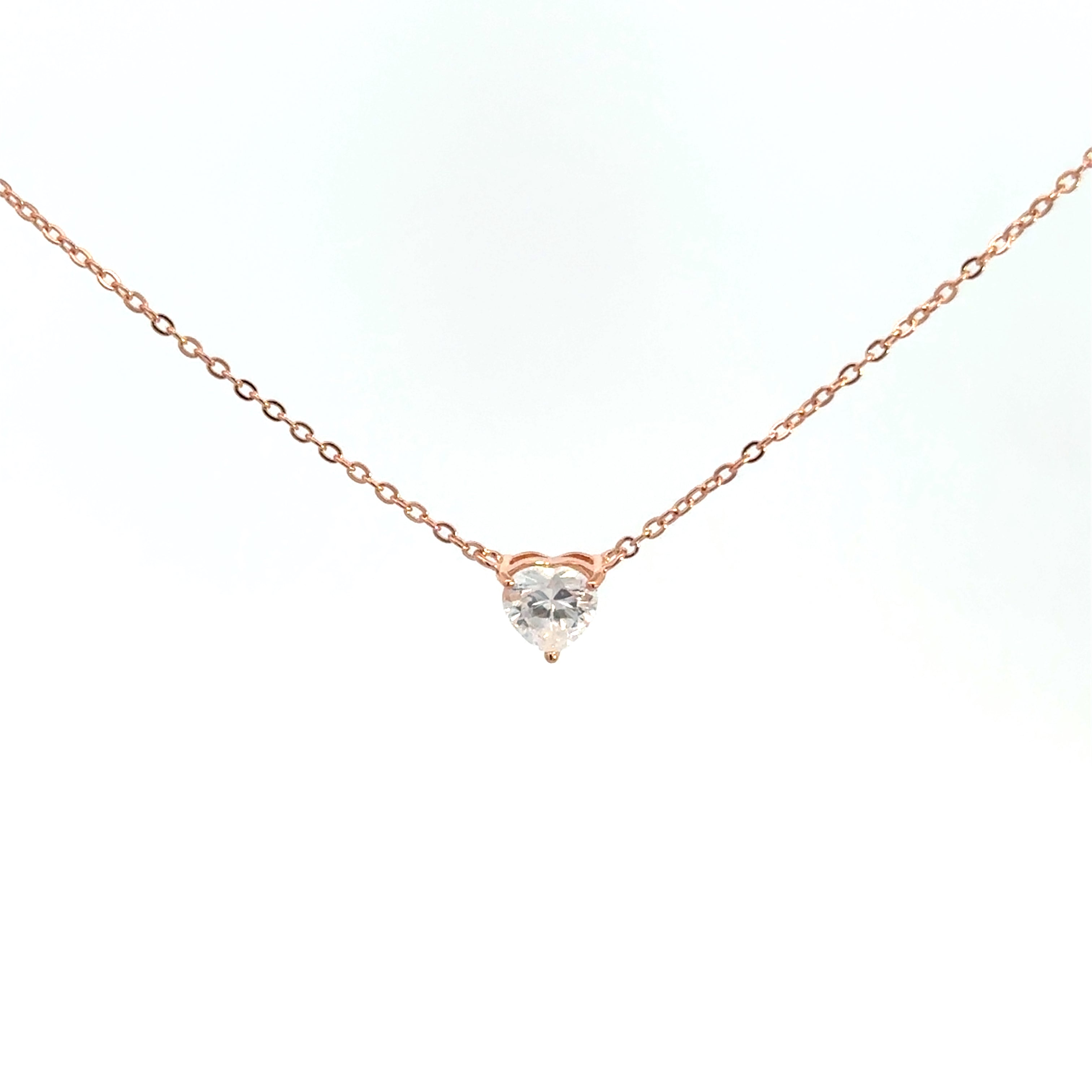 Rose Gold Heart Necklace