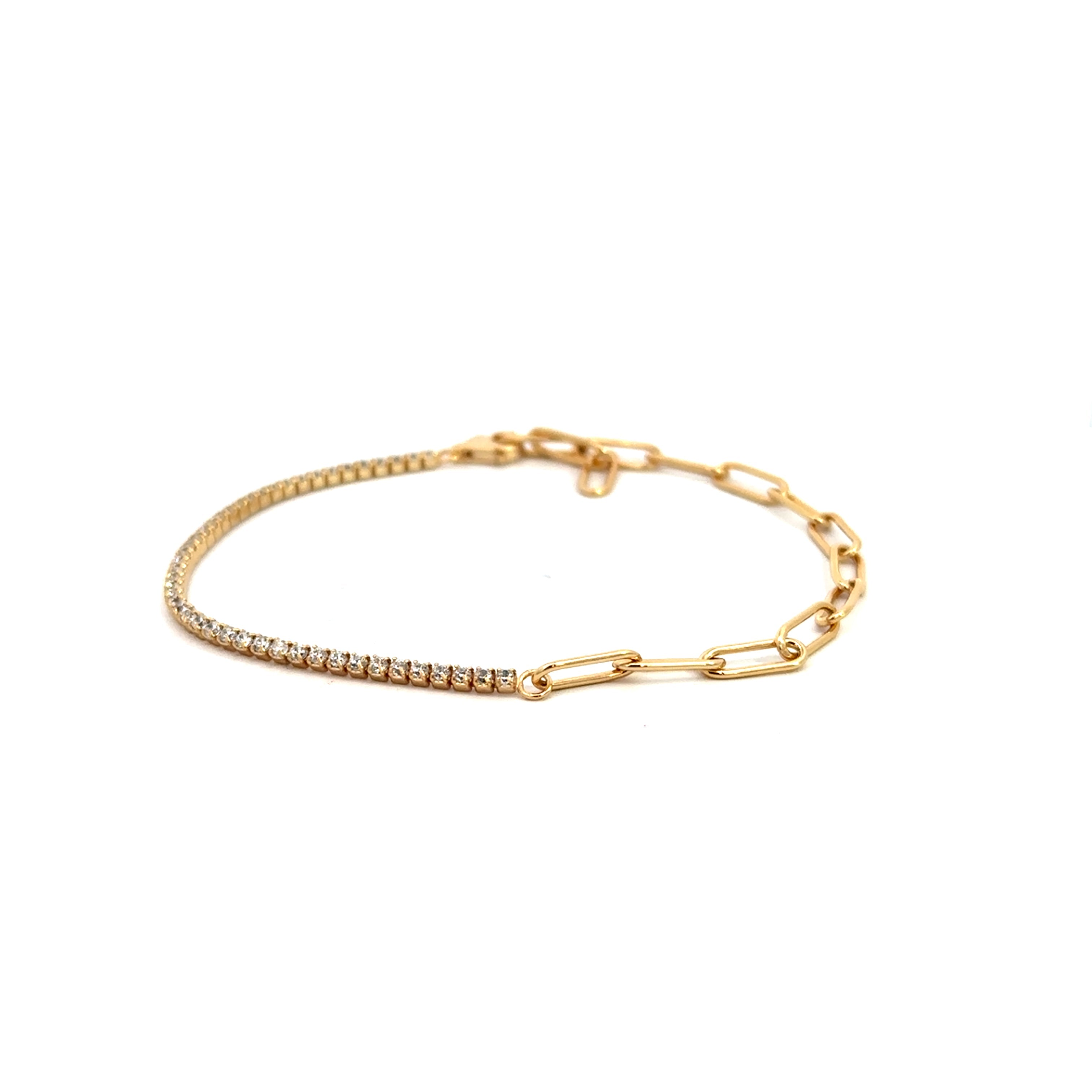 Tennis Paperclip Bracelet