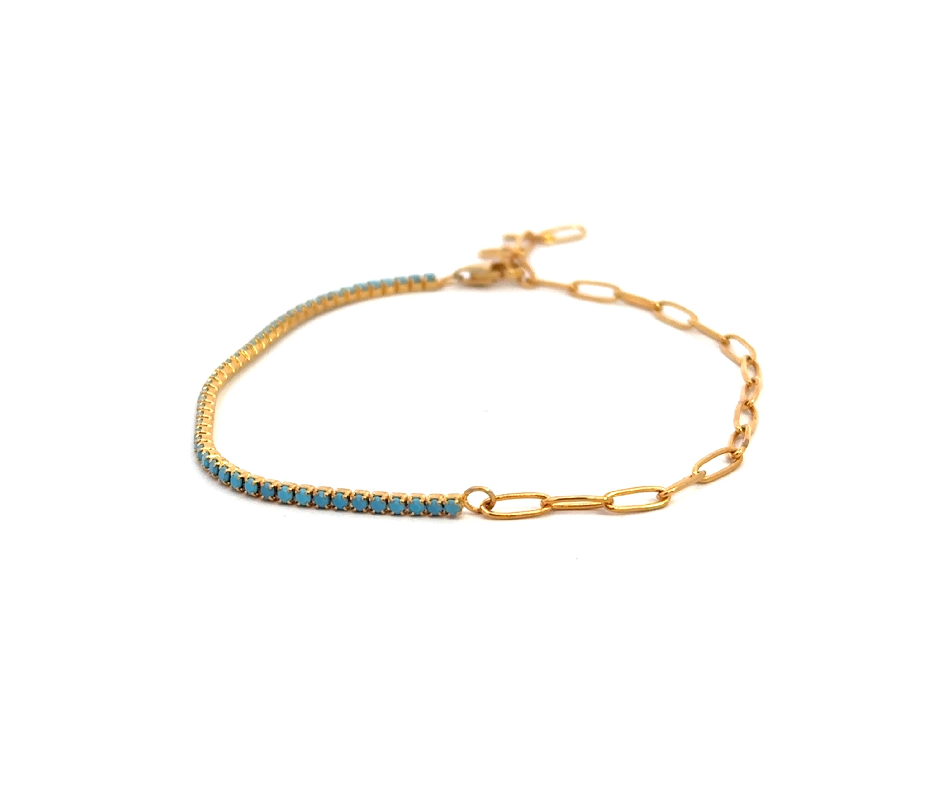 Tennis Paperclip Bracelet
