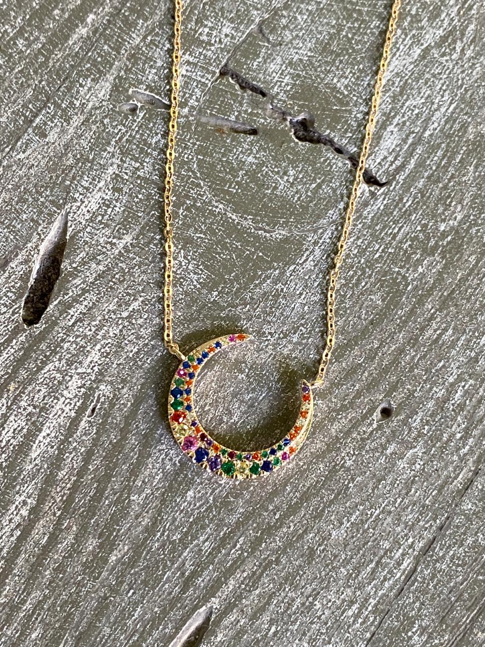 Sparkling Moon Necklace