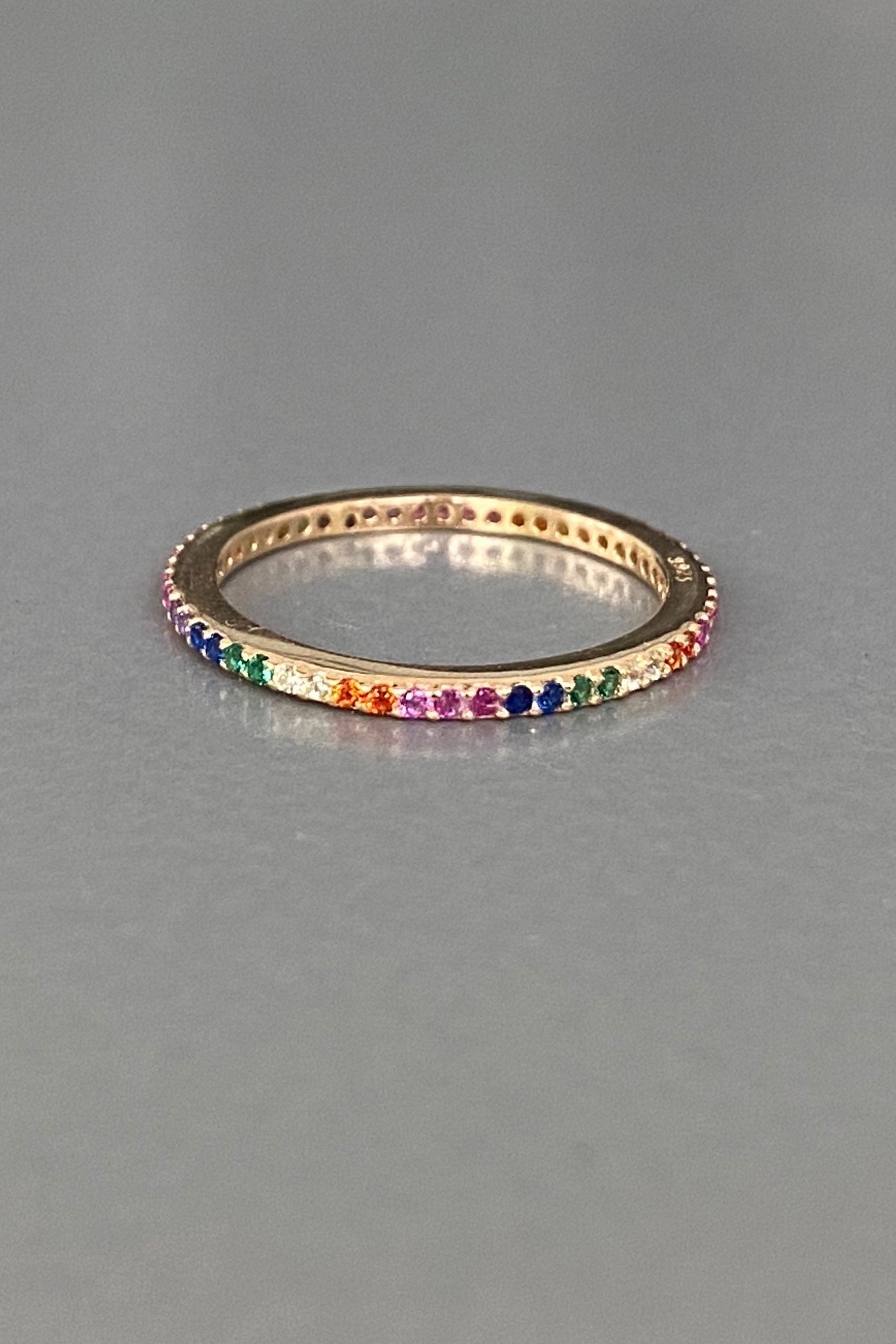 Anillo Thin Rainbow