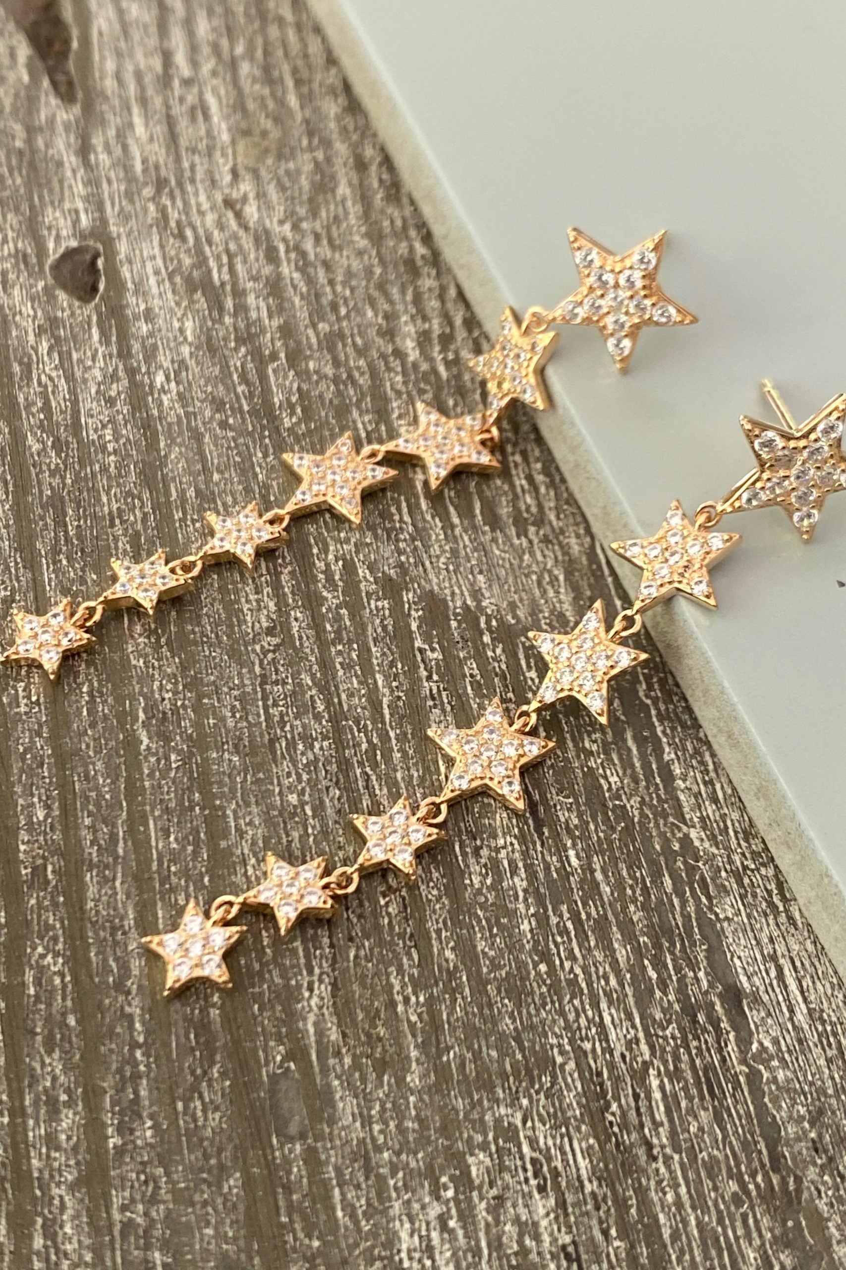 Star Line Earrings