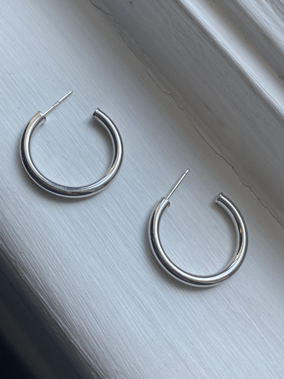 Aretes Hoops Silver 2.5